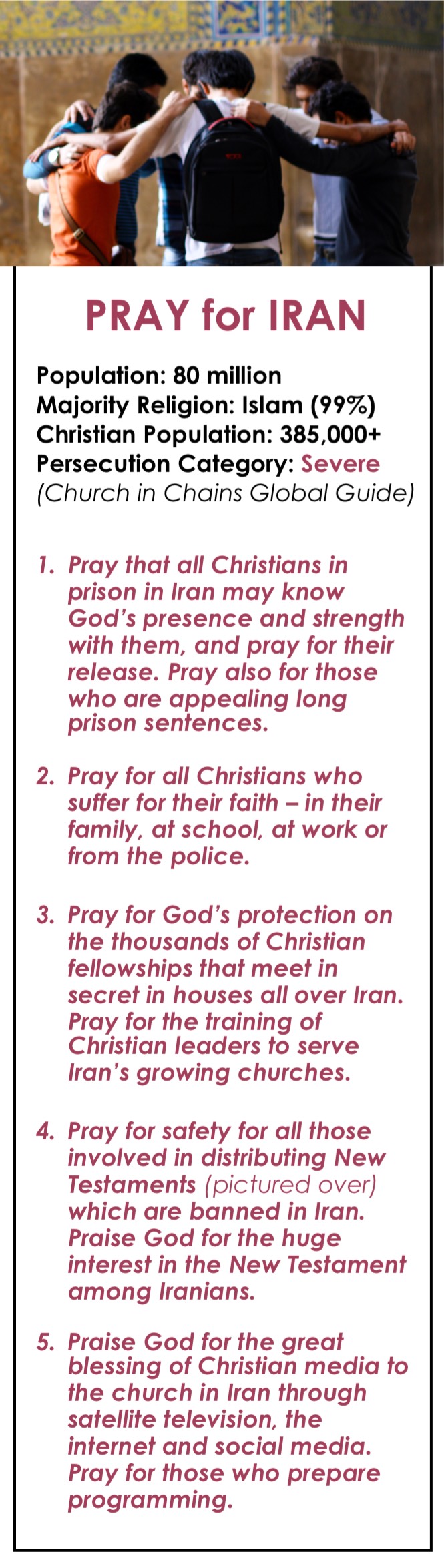 INTERNATIONAL DAY OF PRAYER FOR THE PERSECUTED CHURCH 2017 – Church In