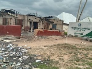 RCCOG building burnt in Niger state (Stefanos)